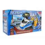 Detské odrážadlo vláčik 2v1 – parkovisko pre policajtov